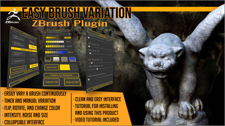 Easy Brush Variation ZBrush Plugin by J-o-r-d-i