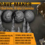 Cave Maker 300 ZBrush brushes, 60 Alphas, basemesh