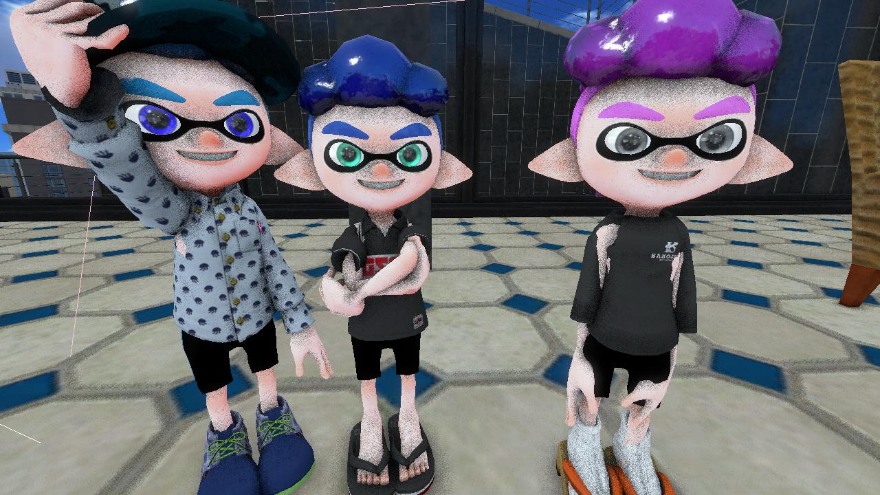 Triplets Inklings SFM Gmod Splatoon OC's