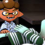 Nick happily return from school going to his dad