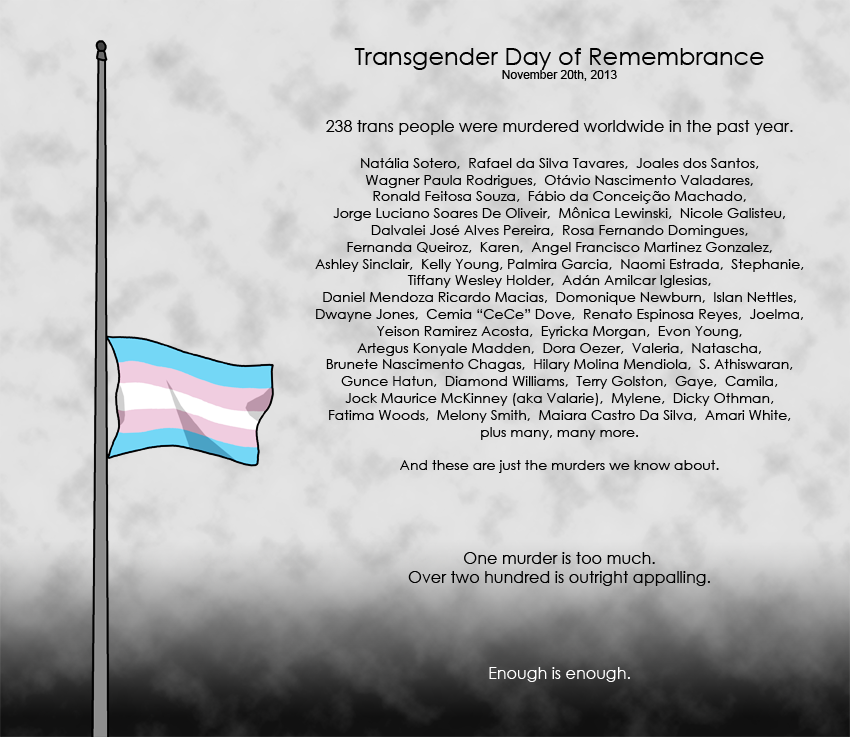 Transgender Day of Remembrance 2013 by JocelynSamara