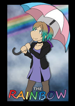 Trans Girl Trading Card - The Rainbow