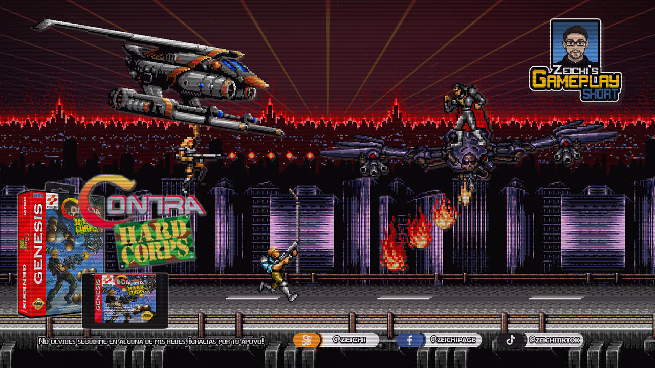 Contra Hard Corps - Sega Genesis - Zeichi Wallpape by SourceSoftware on