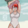 Ranma beach onepiece anime