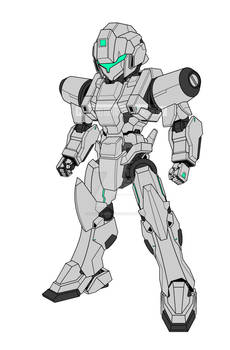 Commission : Flat color mecha design A