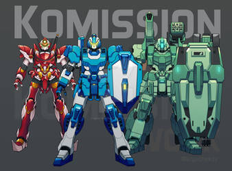 Commission : client's mecha set