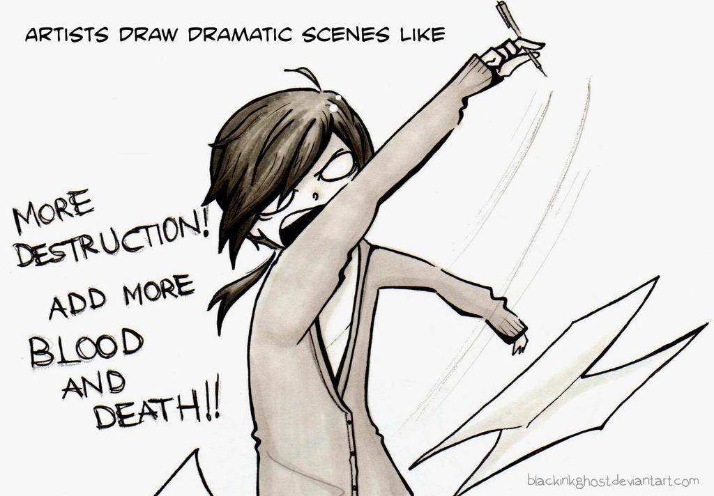 How to draw dramatic scenes by BlackInkGhost on DeviantArt