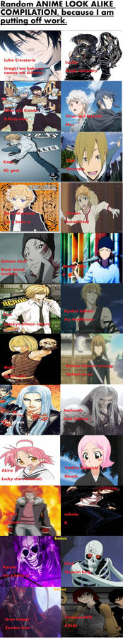 Anime and gaming look alikes