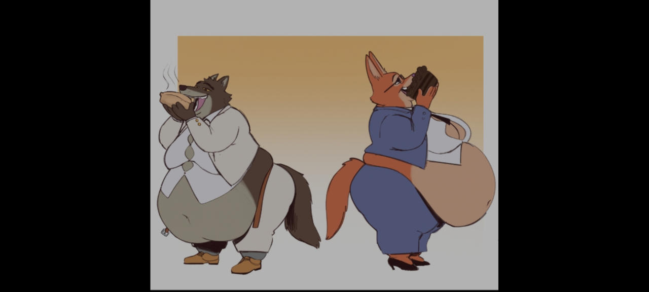 Fat Mr Wolf and Diane Foxington P2 by careme2008 on DeviantArt