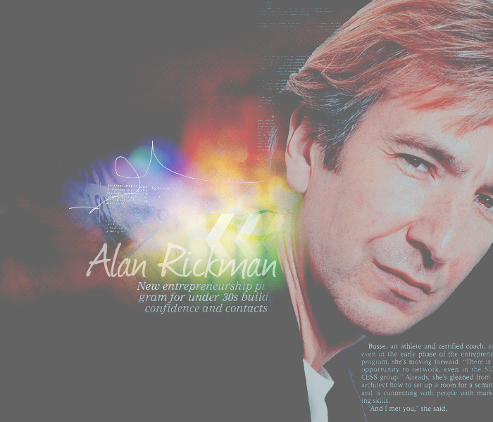 Alan Rickman. Nothing more