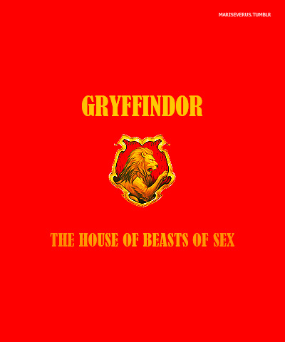 Gryffindor. the house of...