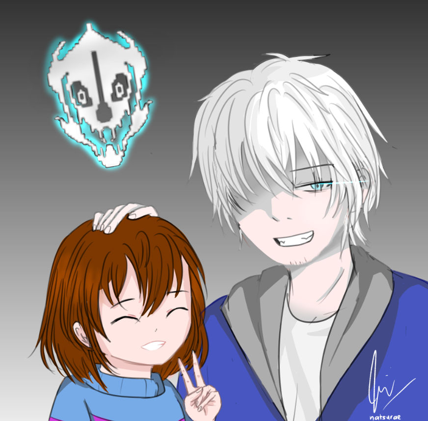 Sans And Frisk Fanart Undertale By Natsurae On Deviantart