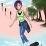 Skateboard Urban Girl (fantasy)