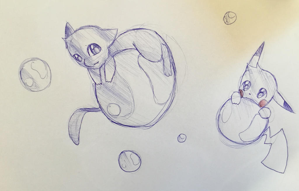 Mew and pikachu by Capdepra on DeviantArt