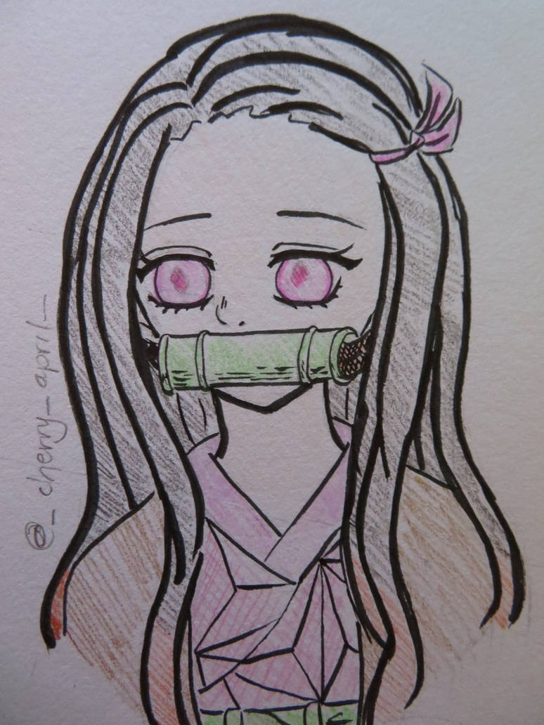 Nezuko Kamado: colored by DRIPPYsnowcone on DeviantArt