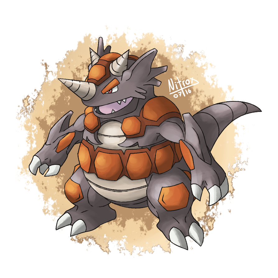 Alternate Rhyperior design by NitroxDraws on DeviantArt