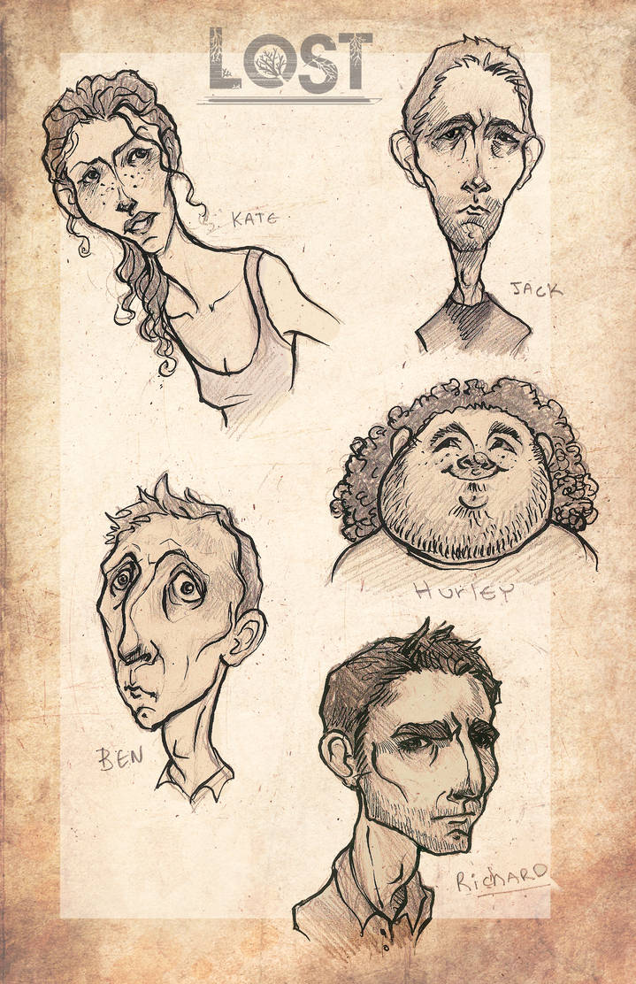 Lost One Drawing LOST Carachters Inked by aberry89 on DeviantArt