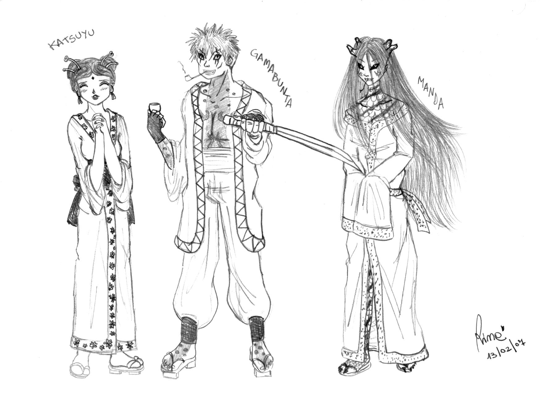 Gamabunta Manda Katsuyu HUMAN by Tales-of-sharingan on DeviantArt
