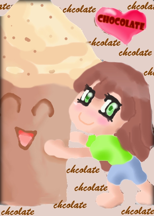 i love choco ice cream +.+