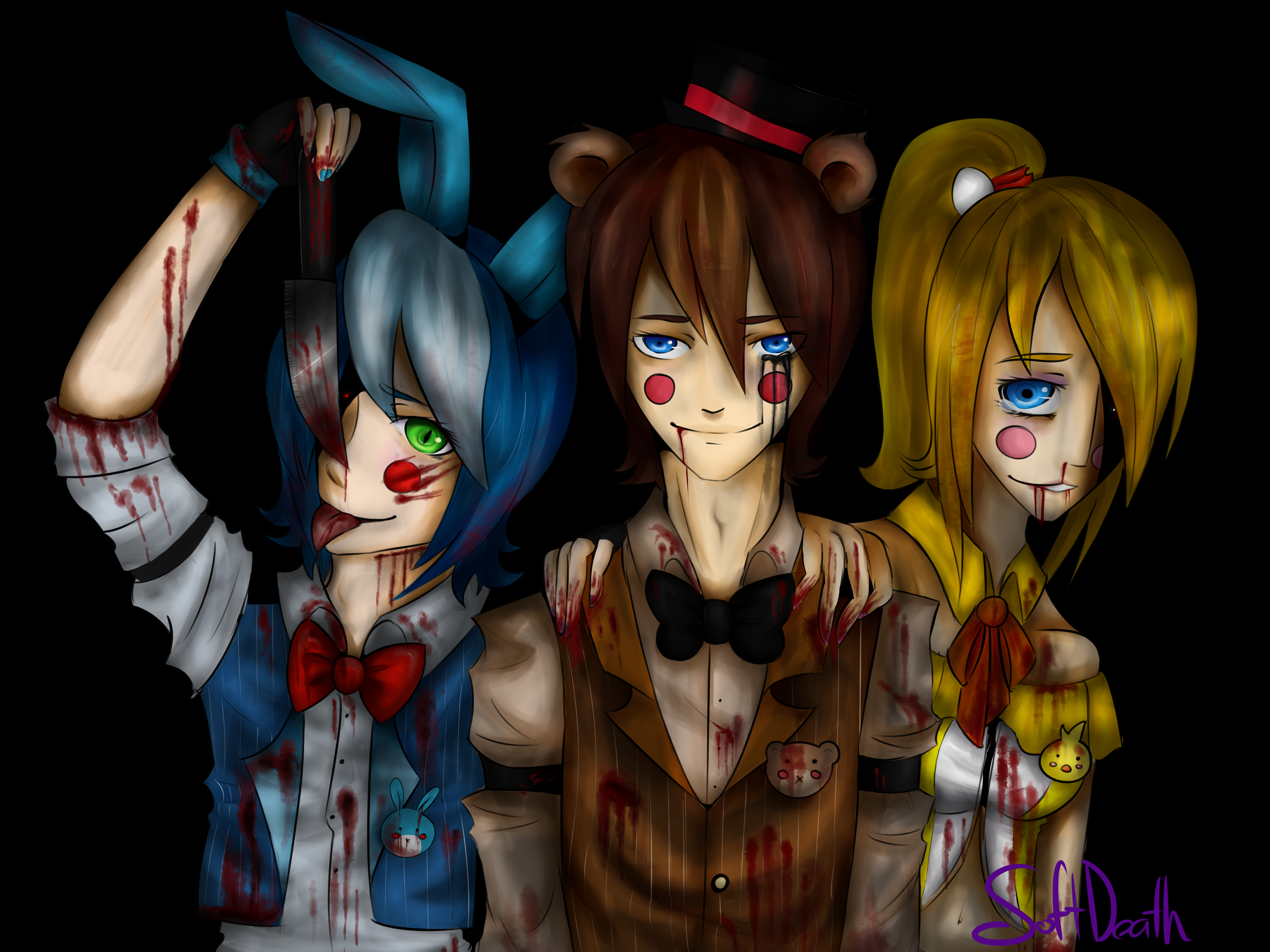 Five Nights at Freddy's 2 as Humans  Five nights at freddy's, Anime fnaf,  Anime