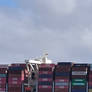 Giant container ship