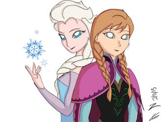 Disney's Frozen Elsa and Anna