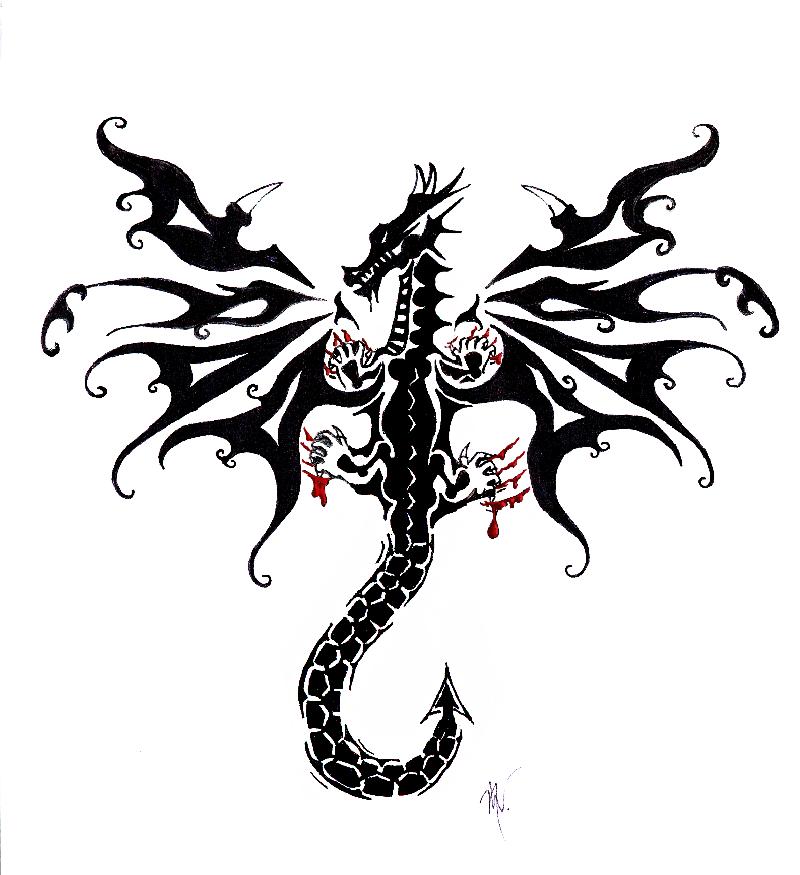 Lion and Dragon Tattoo Design by prajinsp on DeviantArt