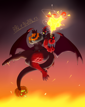 Dragon of Halloween Rayzorra