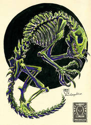 Inktober17 - Skeletal Werebeast