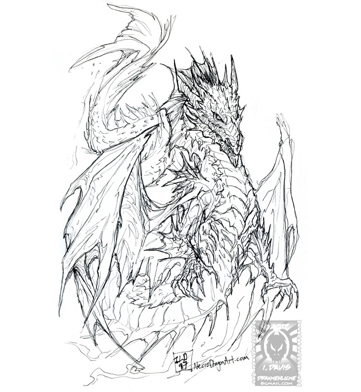 Inktober17 - Merdragon by drakhenliche on DeviantArt