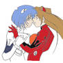 Rei Kissing Asuka color