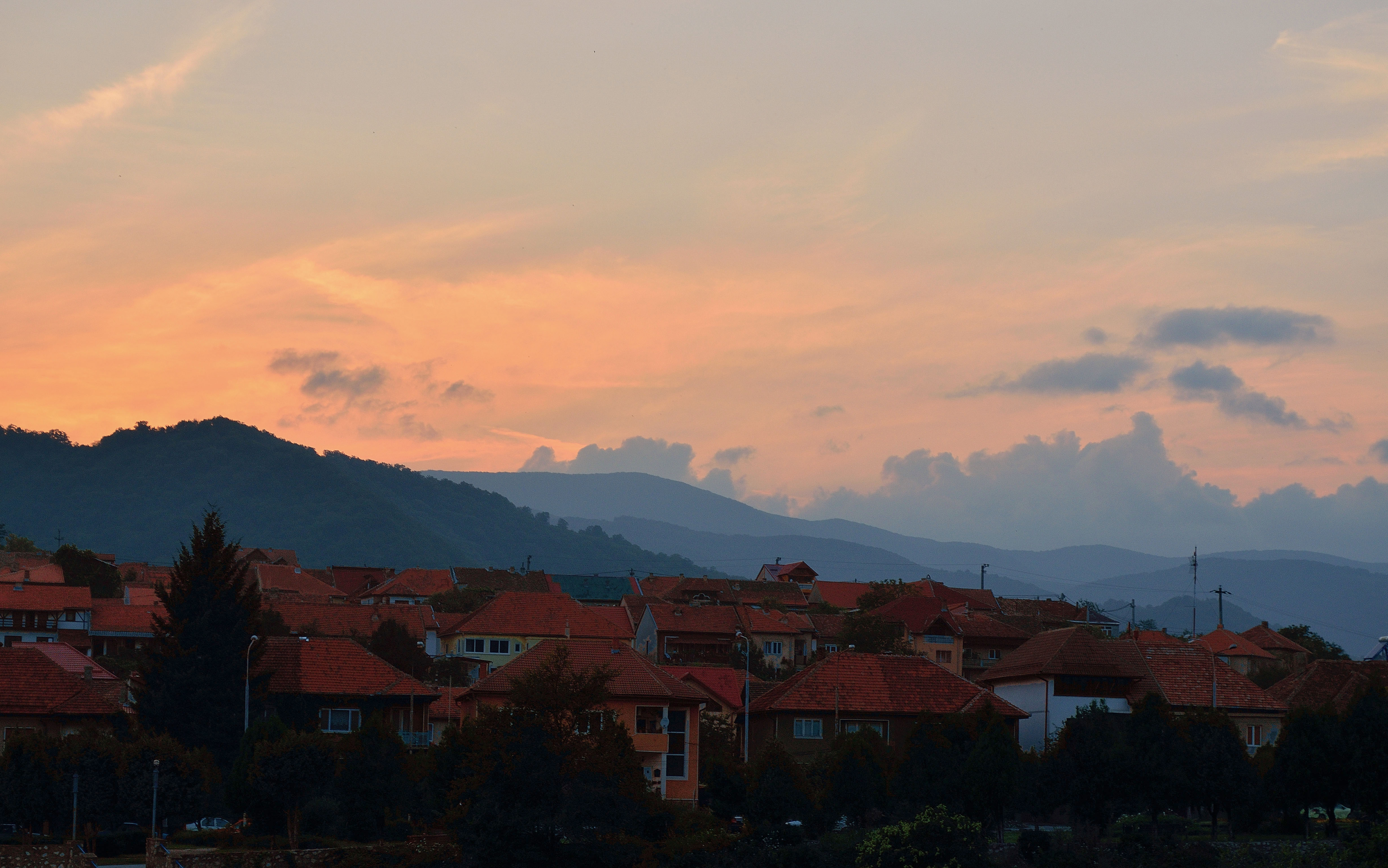 Sunset over Orsova