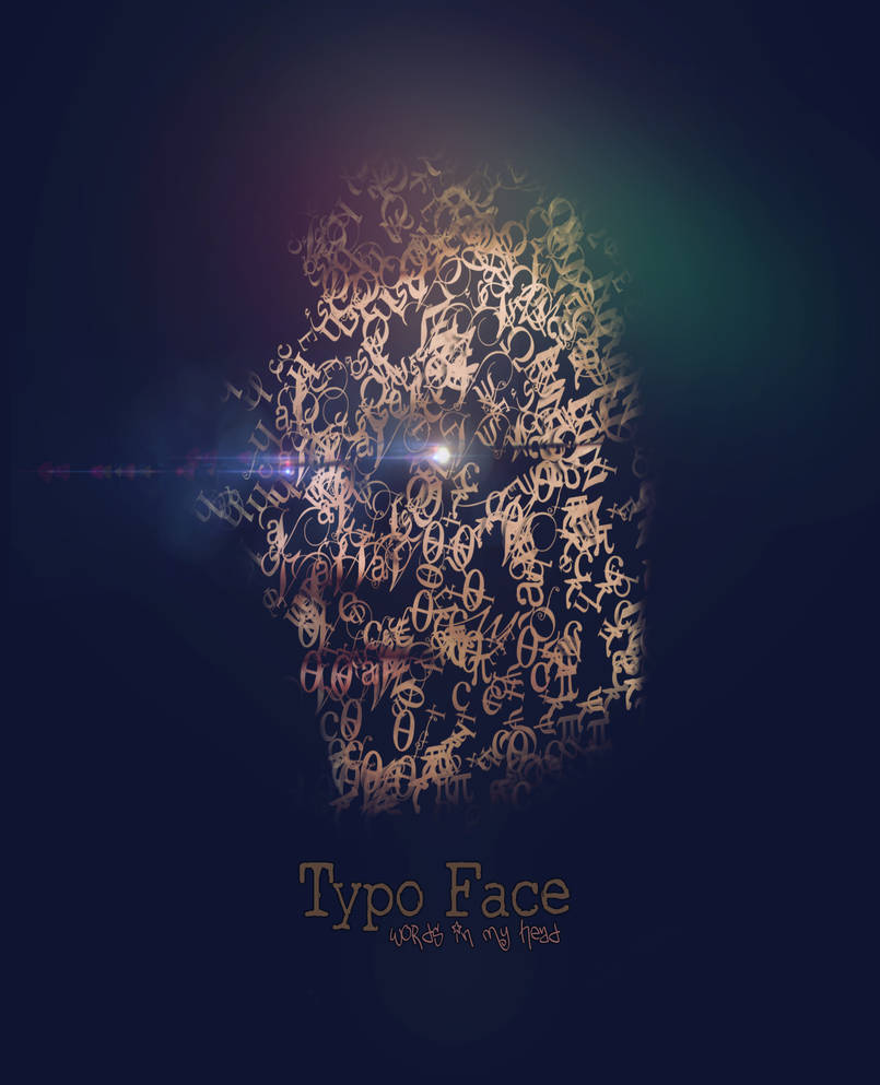 Script Face Typography Typographic Face by Redstowne on DeviantArt