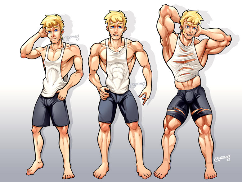Commission Muscle Growth pt.1 by goyong on DeviantArt