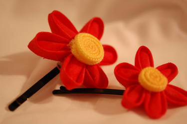 Flower Hairpins