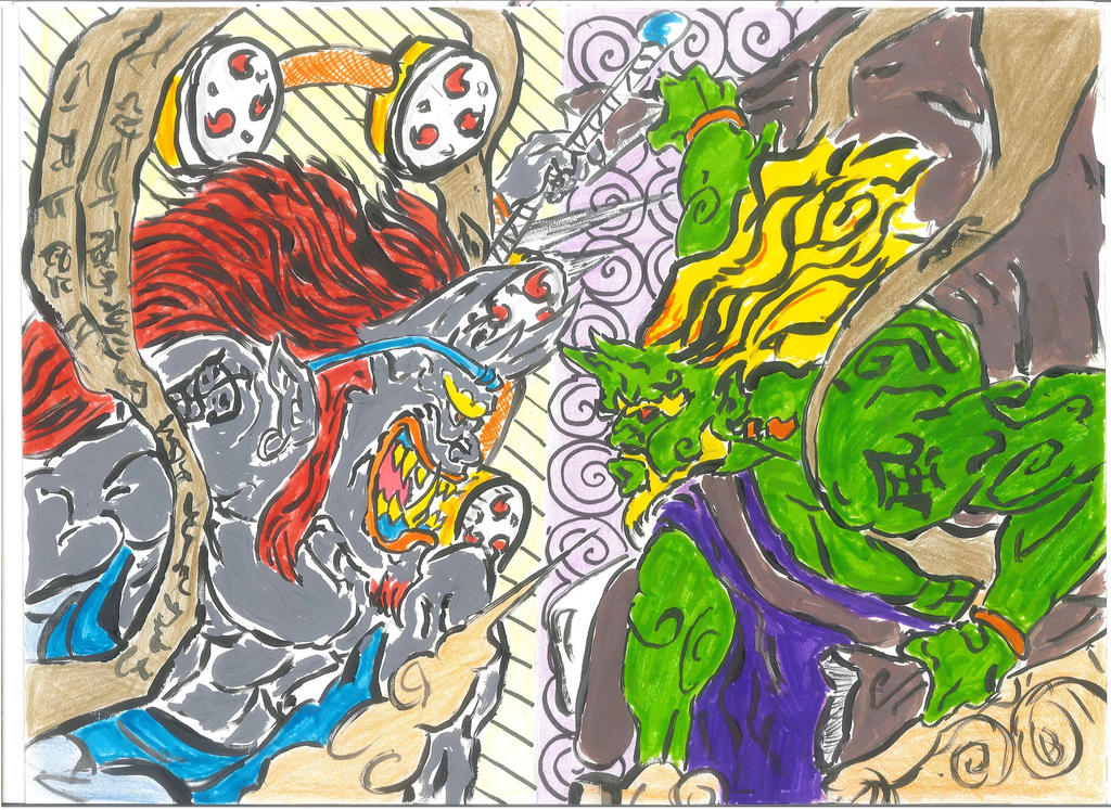 Raijin and Fuujin by KushinMukherjee on DeviantArt