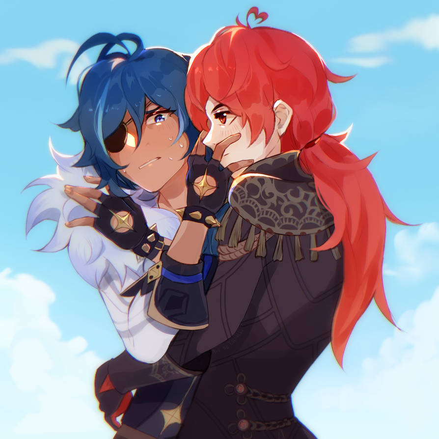 Fan Art | Genshin Impact | Diluc and Kayea by Tikki-Hiko on DeviantArt