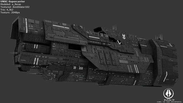 3D Model: UNSC - Supercarrier