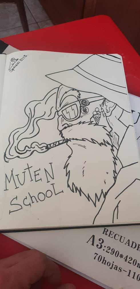Muten Roshi Colouring In Muten Roshi by Spawn3113 on DeviantArt
