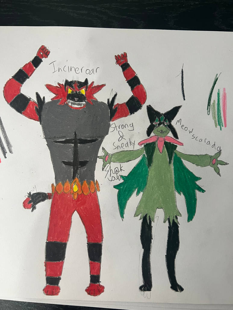 POKEMON SCVI SPOILERS, Incineroar and Meowscarada by Shok-Valu on ...