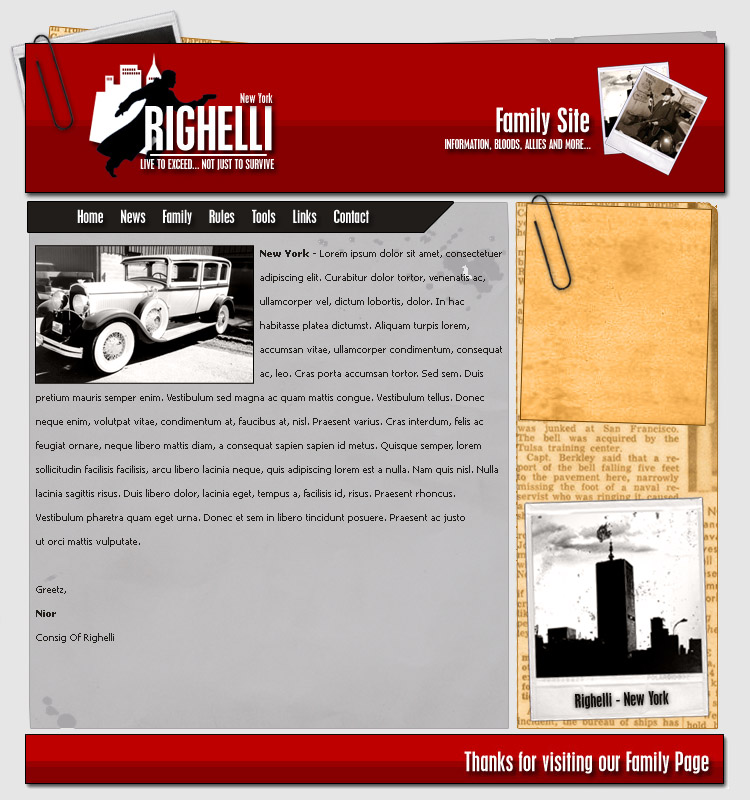 Righelli Family Website