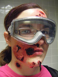 Chem Lab Explosion Makeup