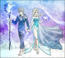 Jack Frost and Elsa