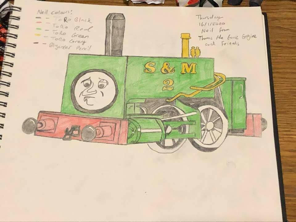 Rizo2612 Studios' Neil the Box Tank Engine Drawing by Rizo2612Studios ...