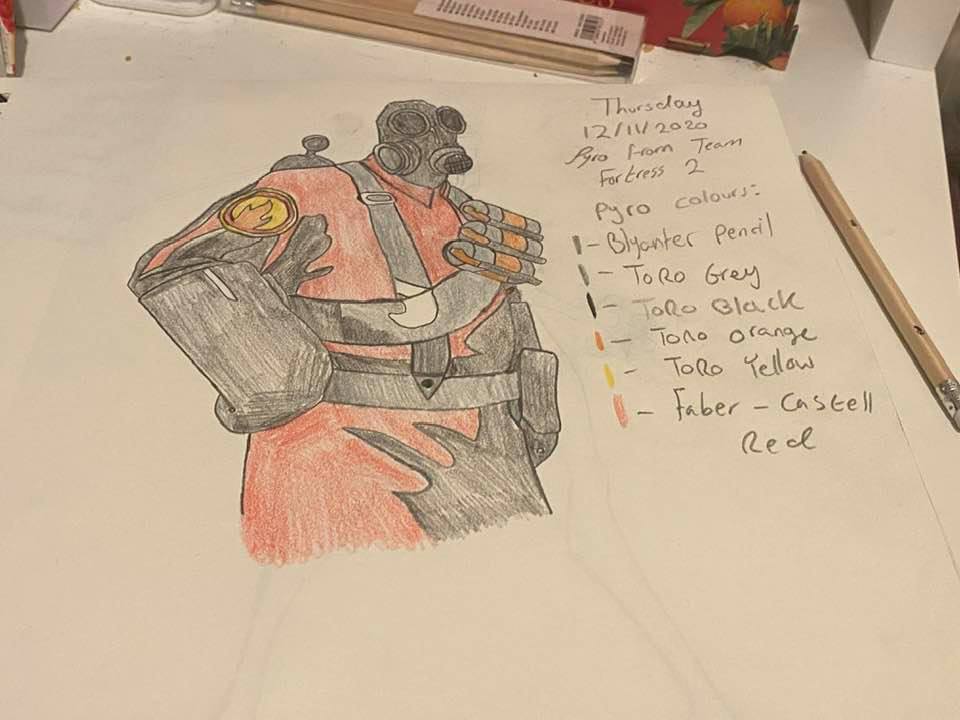 Rizo2612 Studios' Pyro Drawing by Rizo2612Studios on DeviantArt