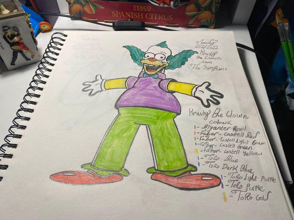 Rizo2612 Studios' Krusty The Clown Drawing By Rizo2612Studios On Deviantart