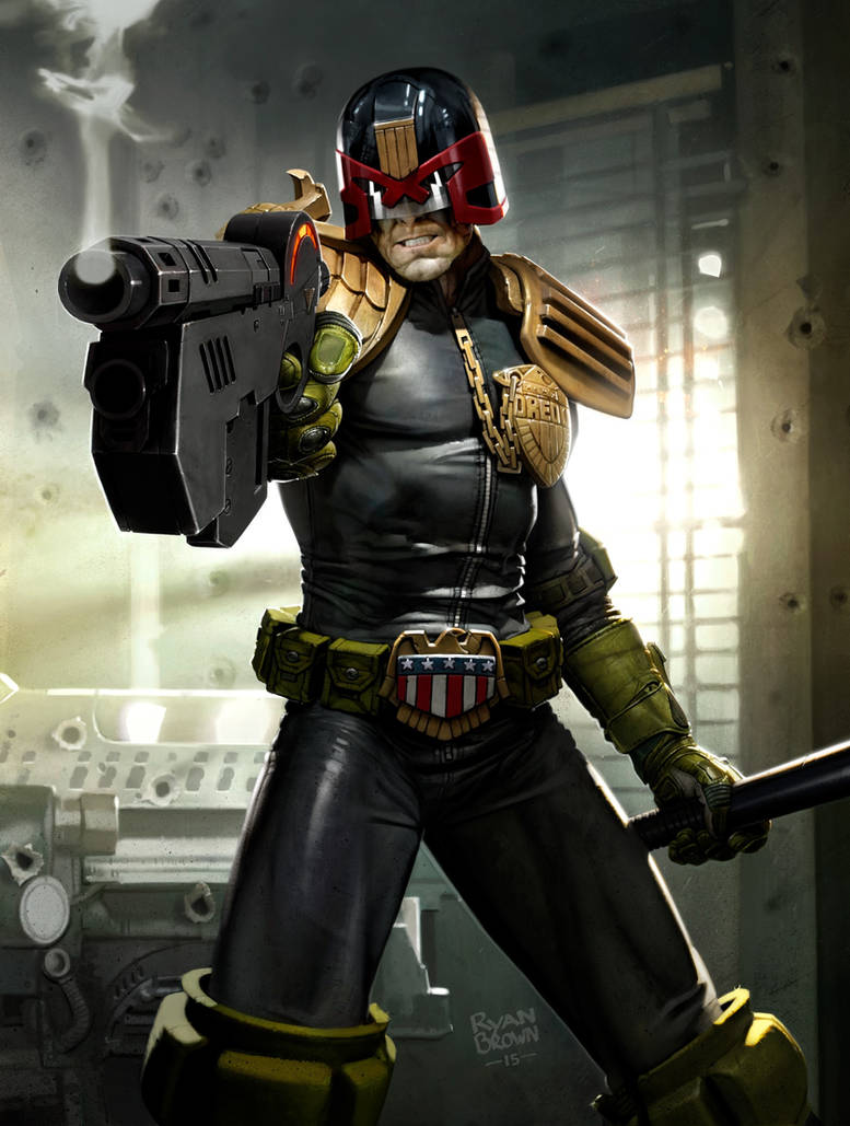 Dredd Programmer Dredd 2000ad prog 1929 cover by ryanbrown-colour on DeviantArt