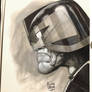 Dredd pencil and ink Sketch