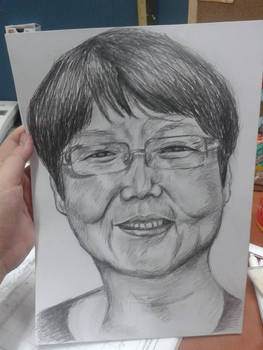 Portrait drawing, A4, Pencil on paper, 2015