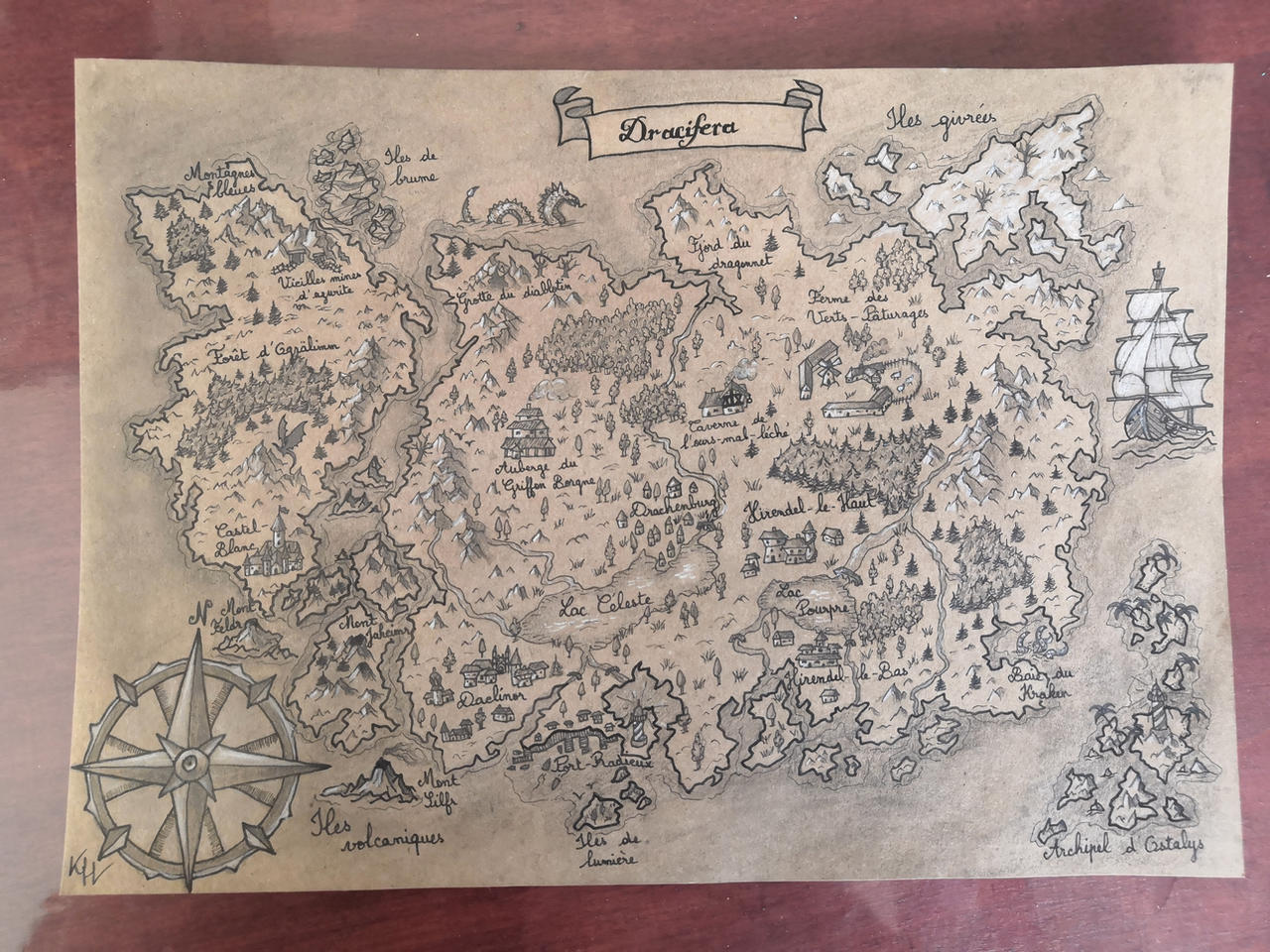 Mapbook Deviantart Dracifera Map by Pikarasu on DeviantArt